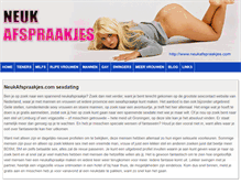 Tablet Screenshot of neukafspraakjes.com